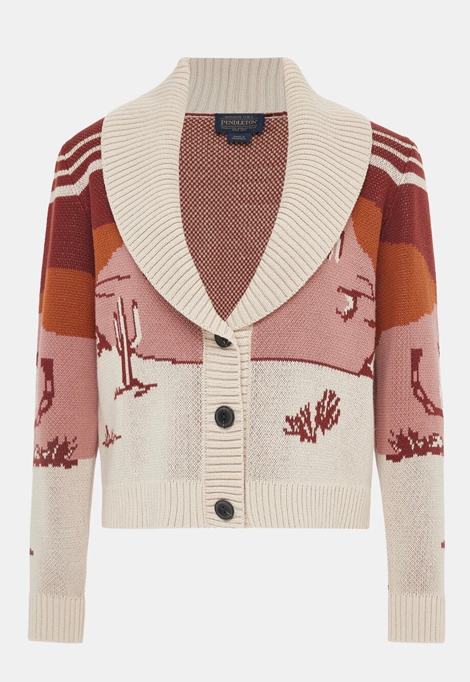 Pendleton Western Scenic Cotton Cardigan Size XS